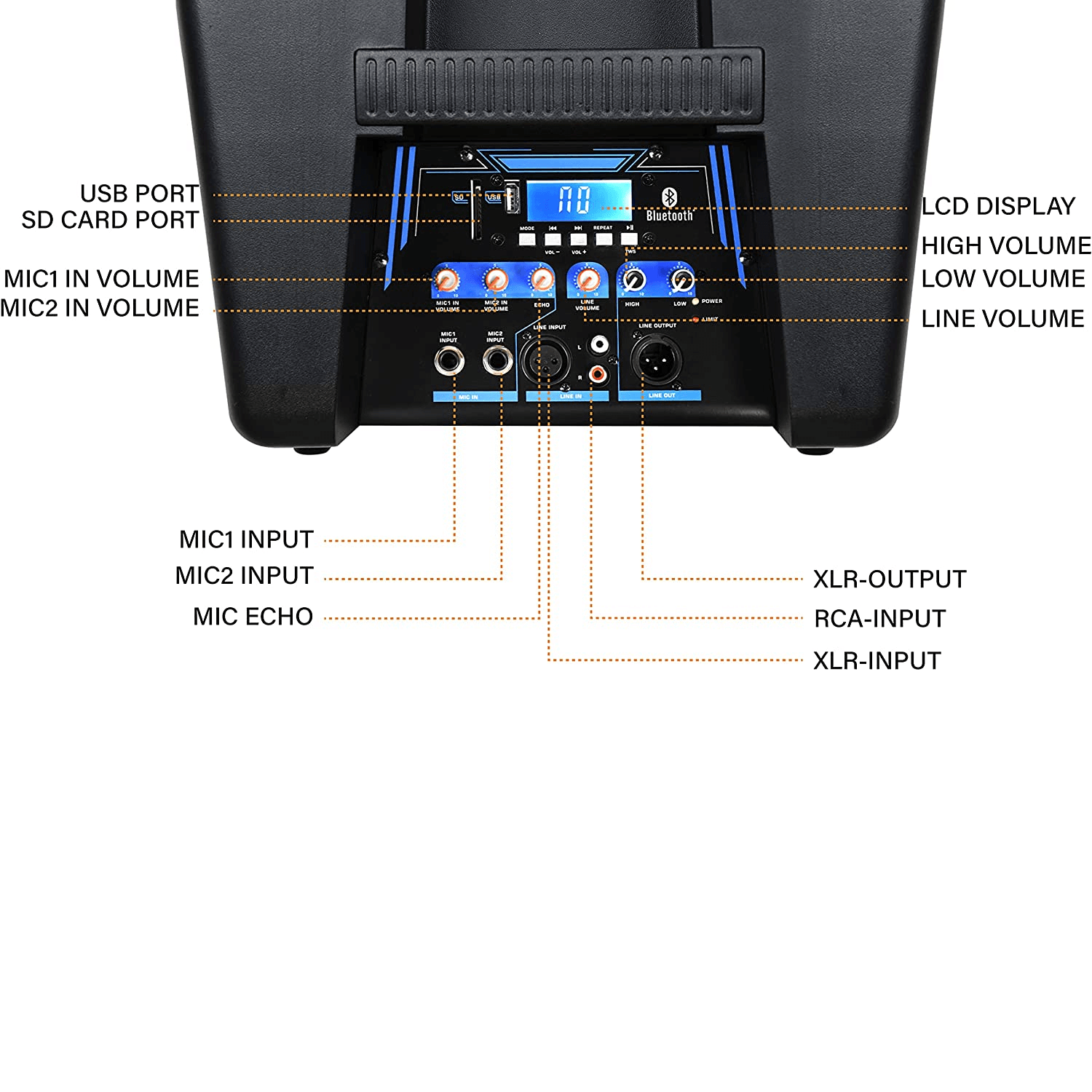 PRORECK Party10 | Column Speaker Bluetooth For DJ