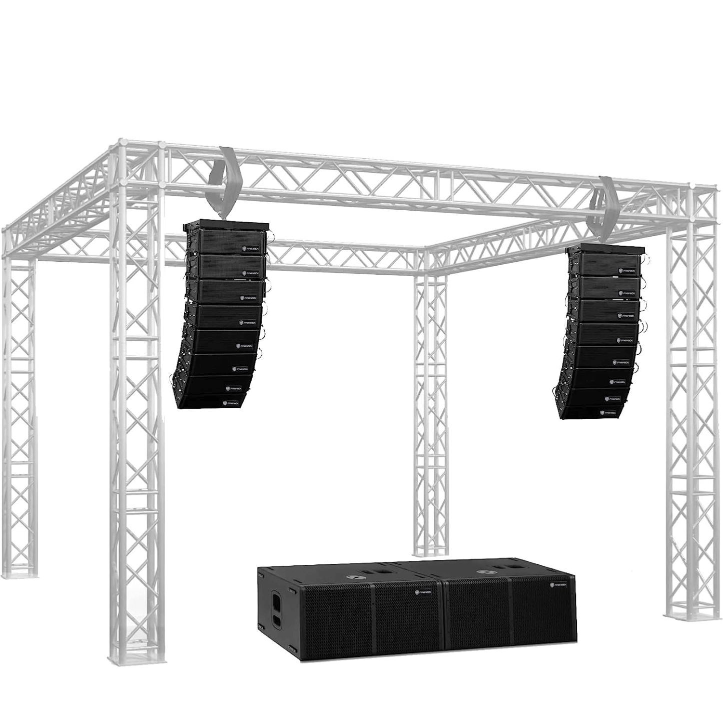 PRORECK PR-212TS | 7200W High Dual-12 Inch Suboofers | Large PA System Venue Set