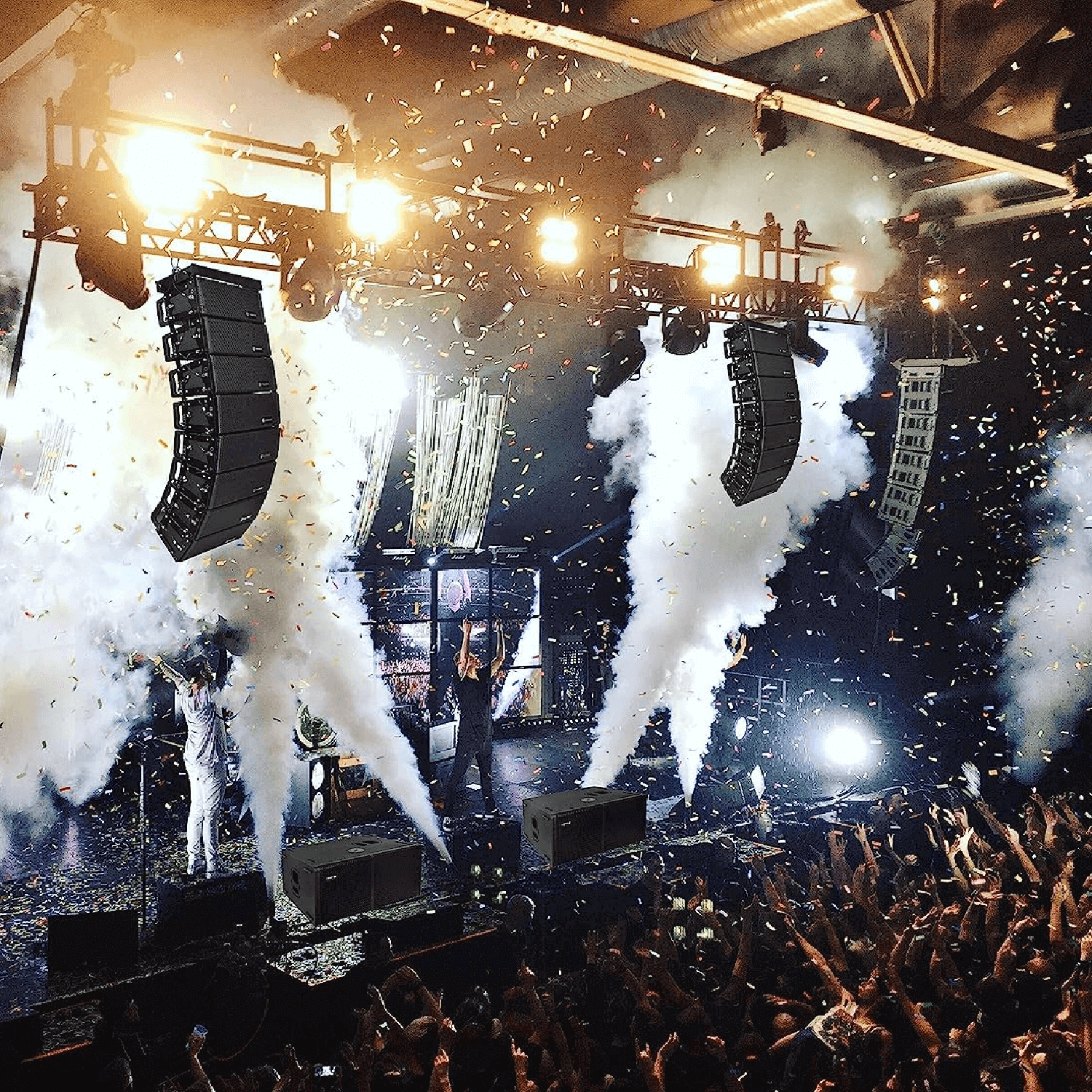 PRORECK PR-212TS | 7200W High Dual-12 Inch Suboofers | Large PA System Venue Set