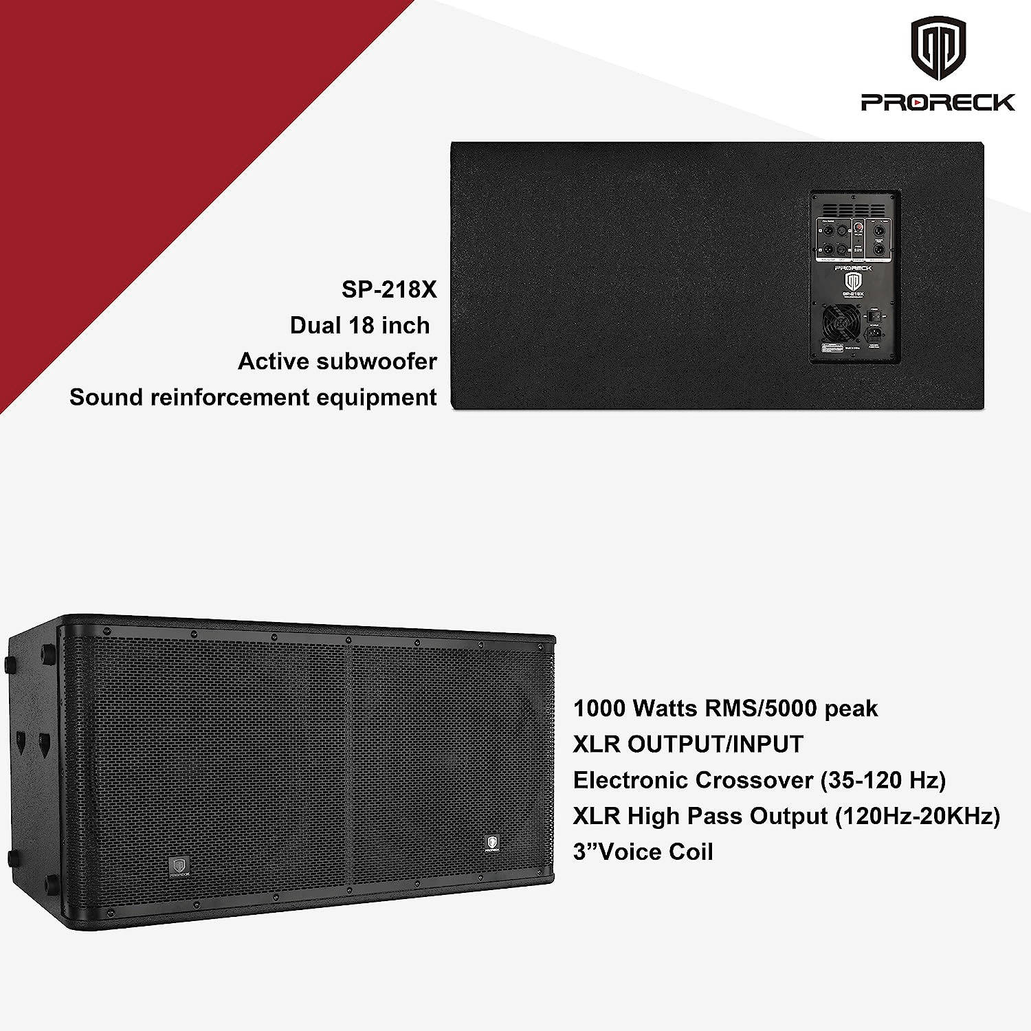 ブロンクス Proreck PR212T 6000W Active Subwoofer System – PRORECK