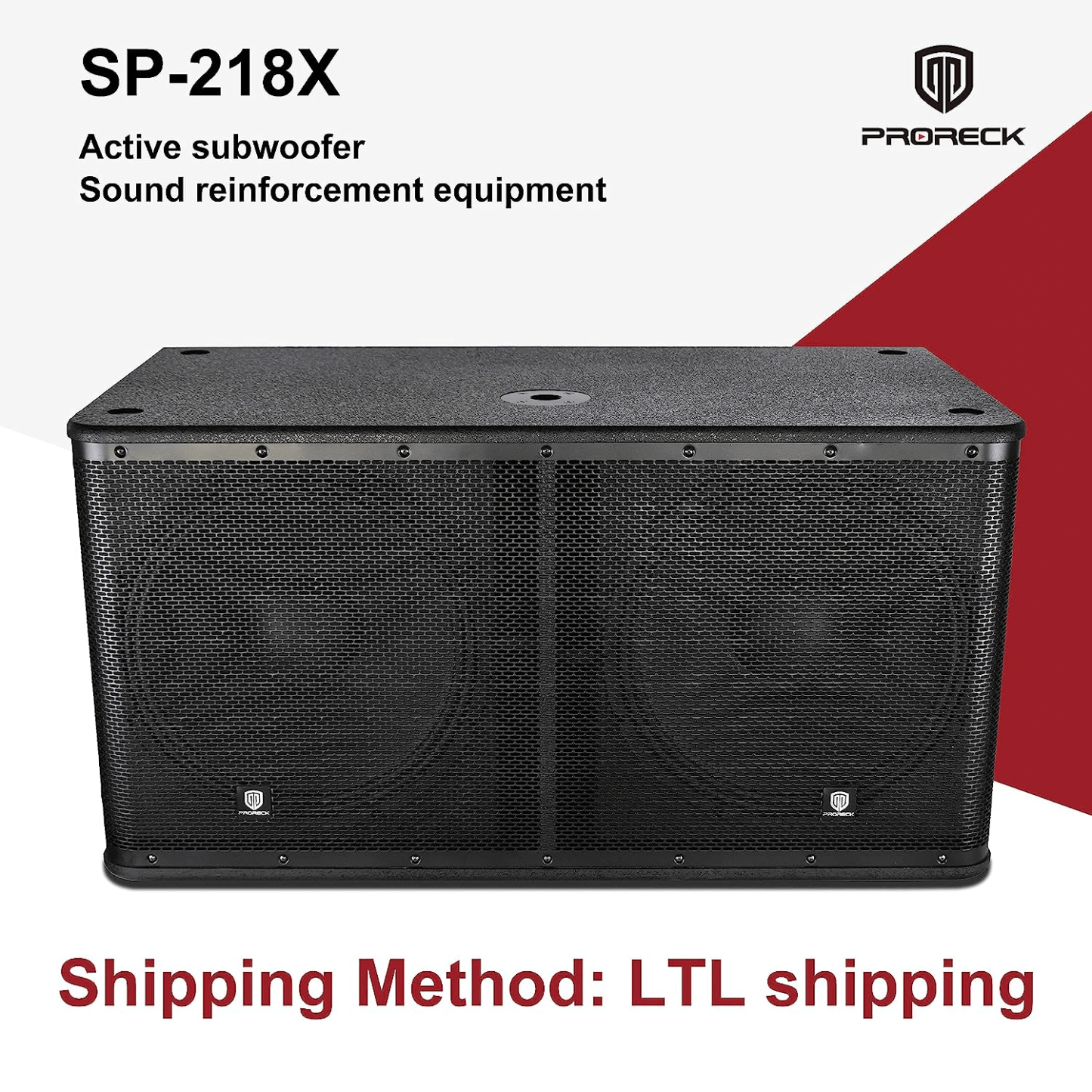 PRORECK SP-218X | Dual 18 Inch Powered Subwoofer|3000W Bass