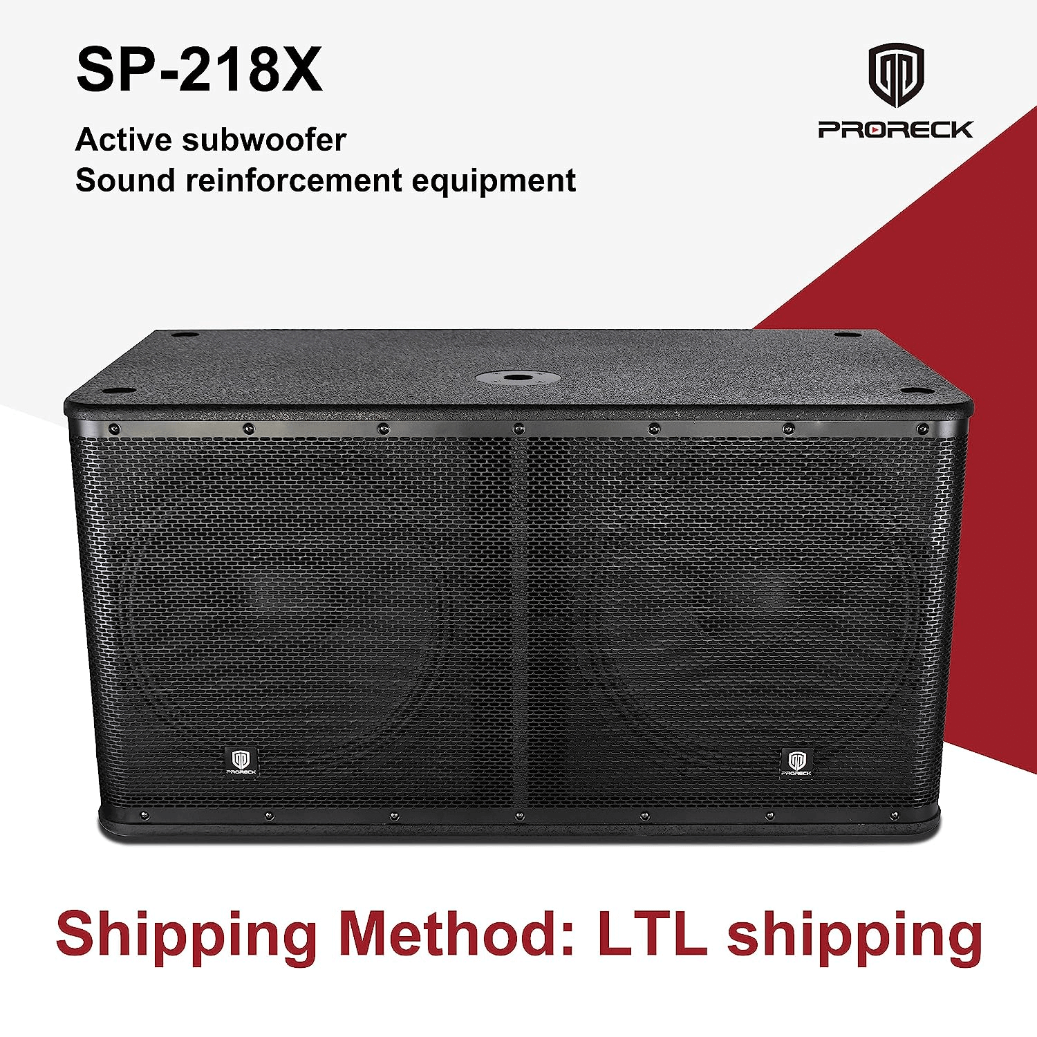PRORECK SP-218X | Dual 18 Inch Powered Subwoofer|3000W Bass