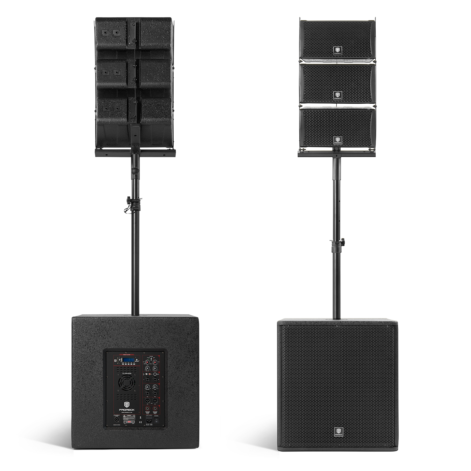 Proreck Club 8000 A High-Powered Line Array PA System for Serious Performers