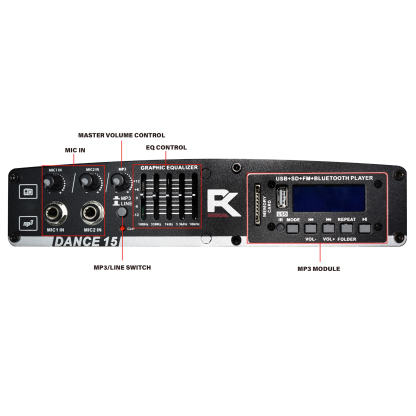 RECK DANCE-15 | Party15 Enhanced 2200W PA Speaker