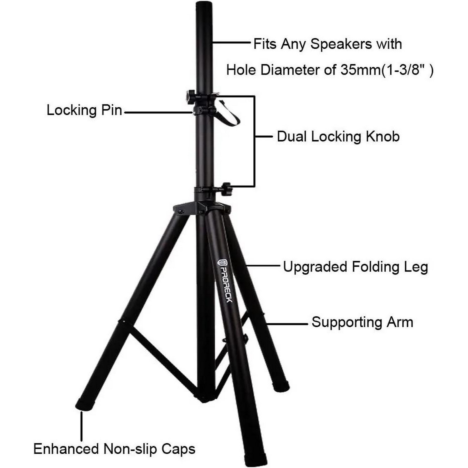 Proreckaudio PR-C15 SPEAKER PA System|15Inch 2000 Watt | PA Speaker DJ Speaker Party Speaker|Led speaker
