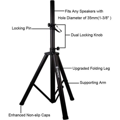 Proreckaudio PR-C15 SPEAKER PA System|15Inch 2000 Watt | PA Speaker DJ Speaker Party Speaker|Led speaker