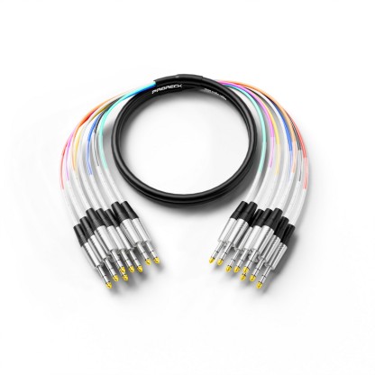 PRORECK 10ft 8-channel TRS to TRS audio cable view
