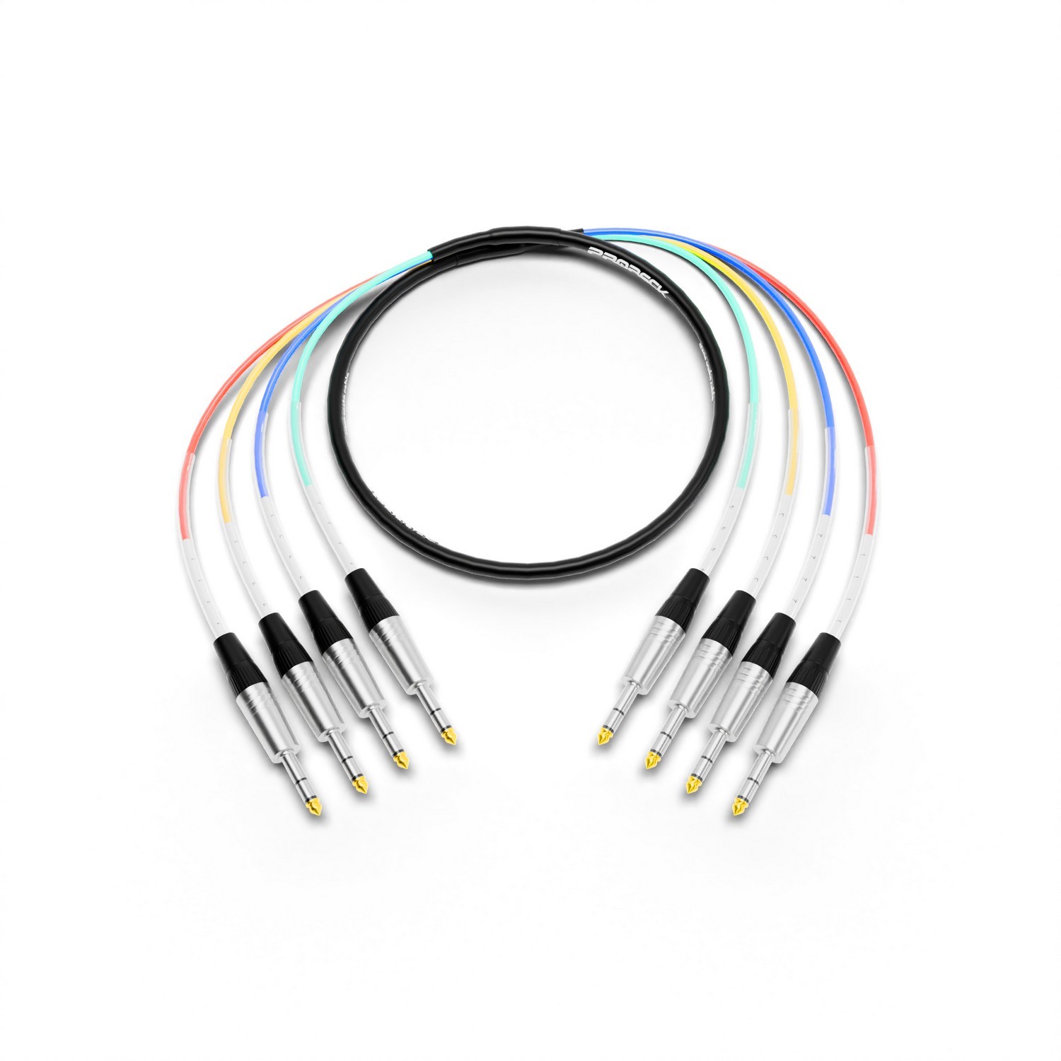 close-up of PRORECK 6ft TRS to TRS audio cable