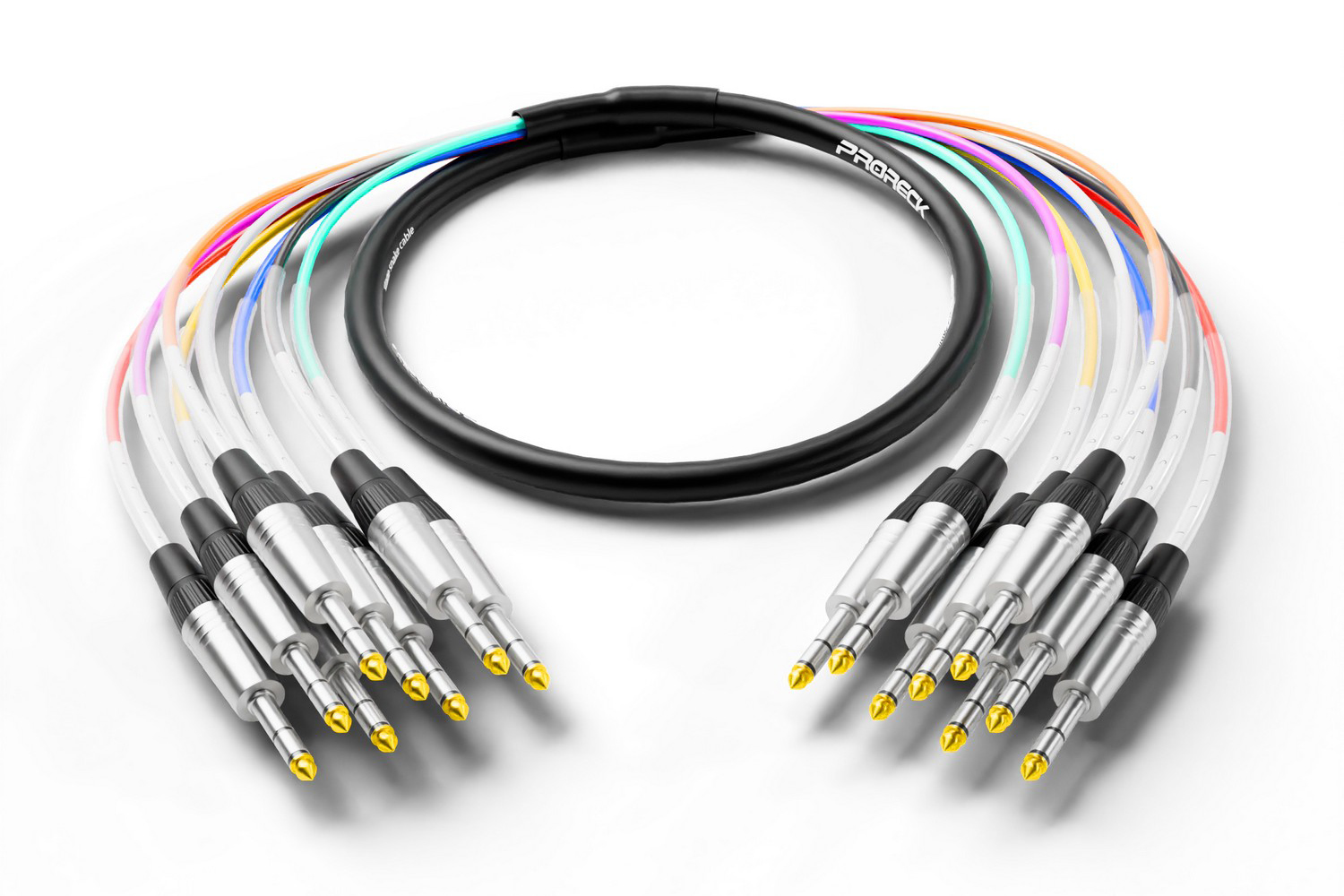 PRORECK 6ft 8-channel TRS to TRS cable full-length image