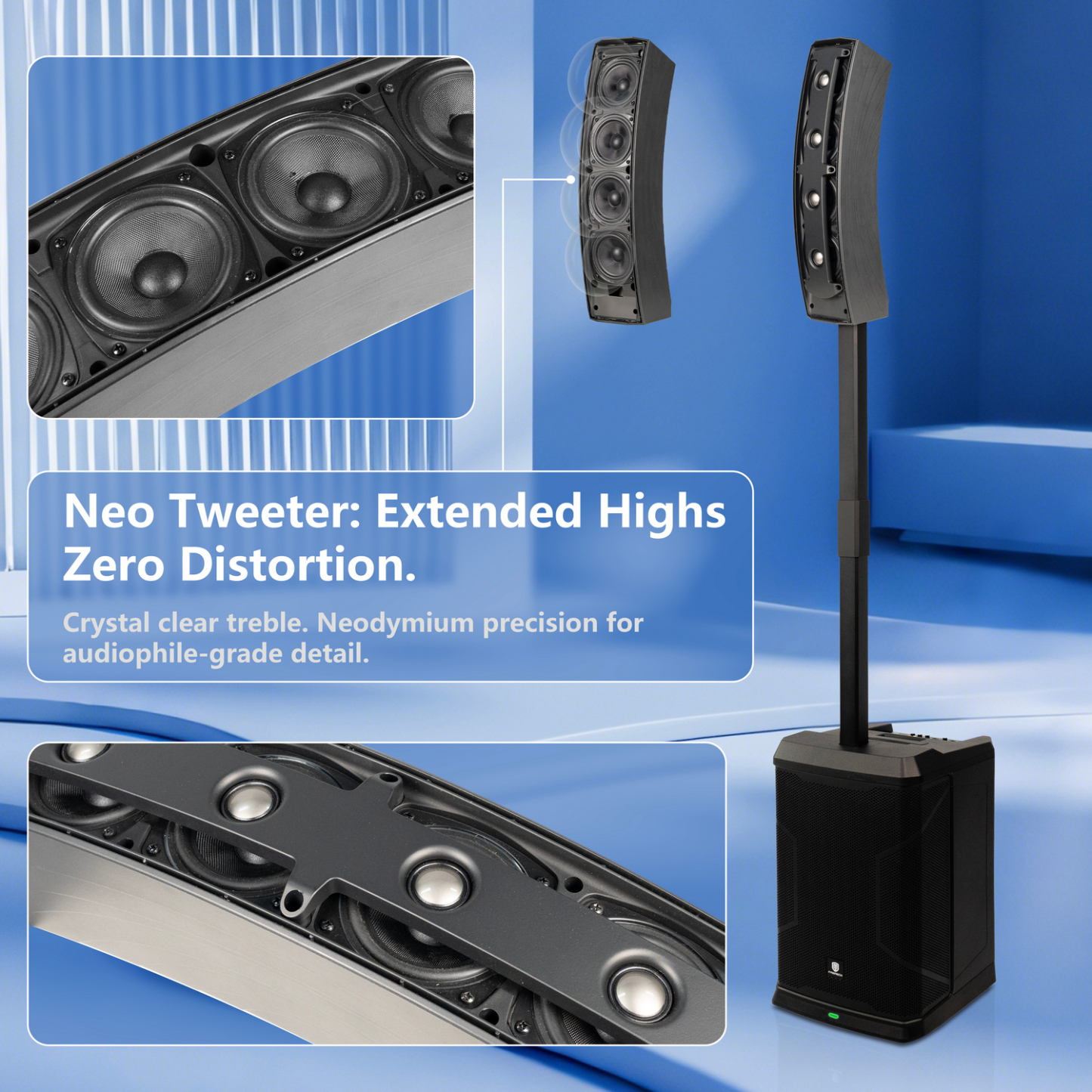 PRORECK 900EX column speaker line array drivers