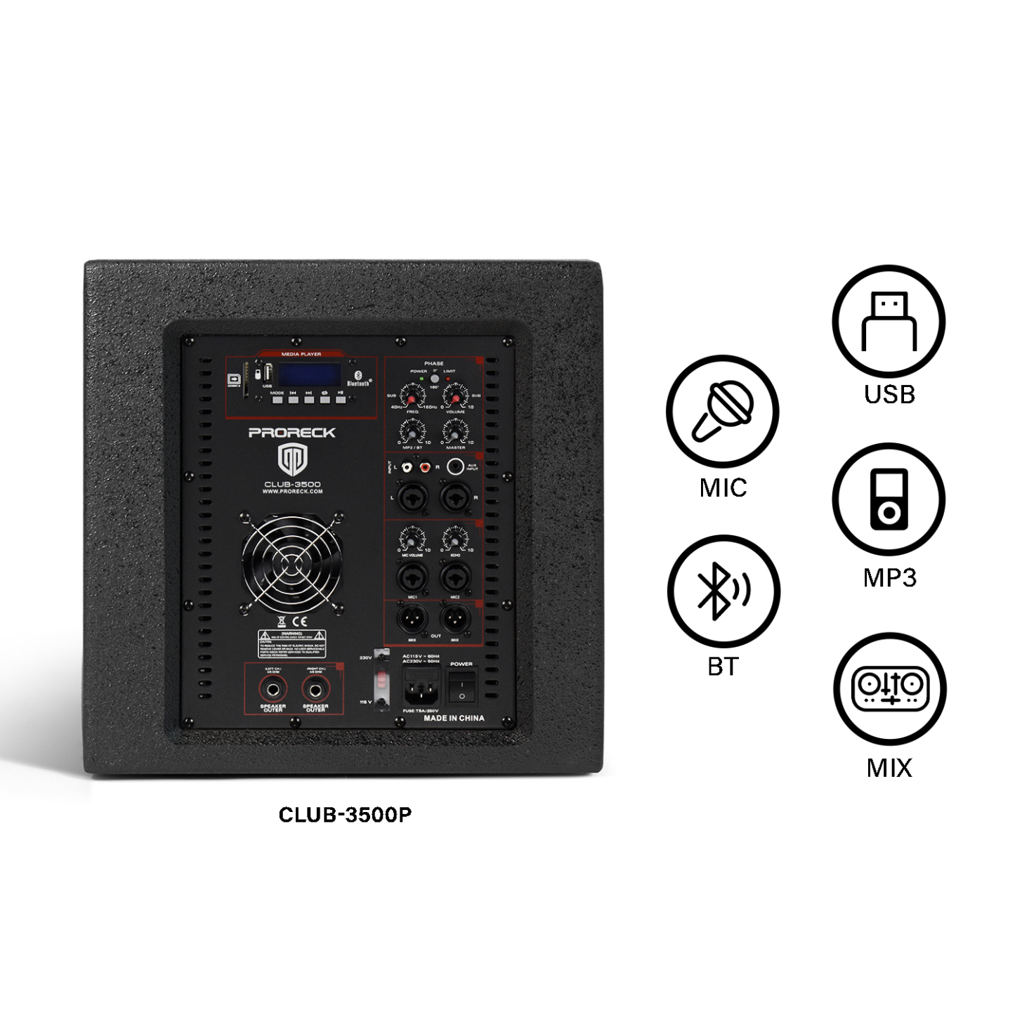 PRORECK Replacment Subwoofer | PRORECK CLUB SERIES|Single Subwoofer Replacement Accessory Second Buy 