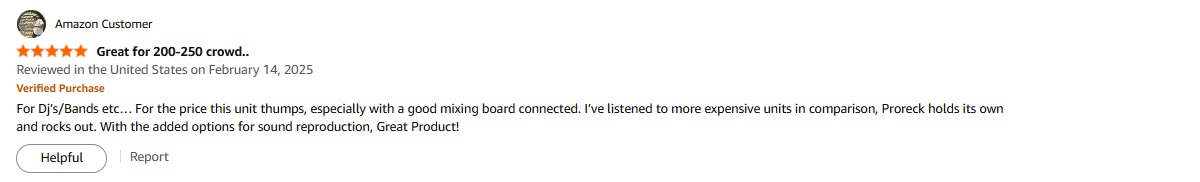 Club 6000 on stage with a mixing board, delivering “thumping” output for DJs and bands