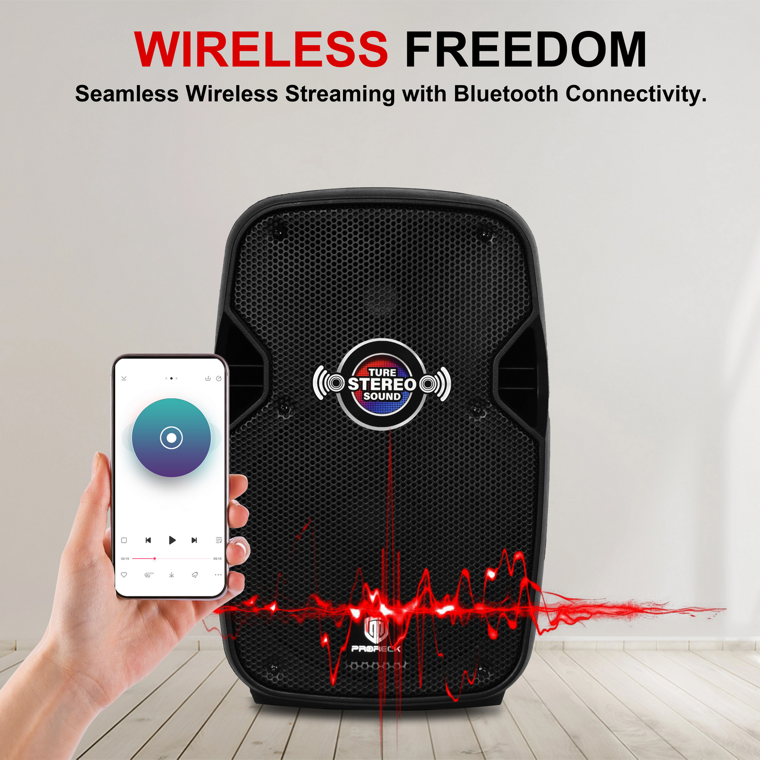 PRORECK Impact8 – 600W Portable PA System with 8” Bluetooth Speakers