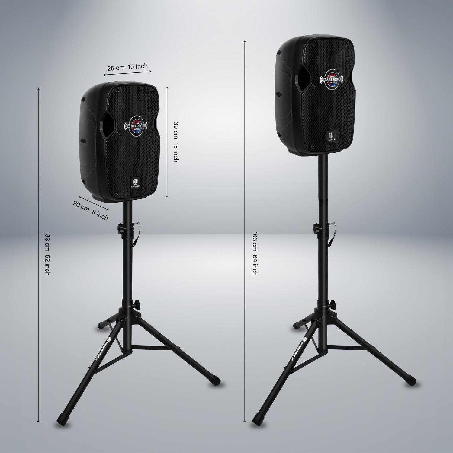 PRORECK Impact8 – 600W Portable PA System with 8” Bluetooth Speakers