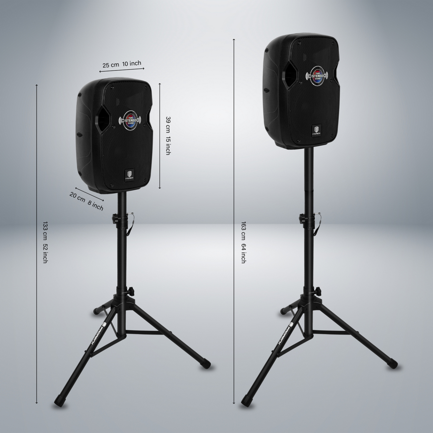PRORECK Impact8 – 600W Portable PA System with 8” Bluetooth Speakers