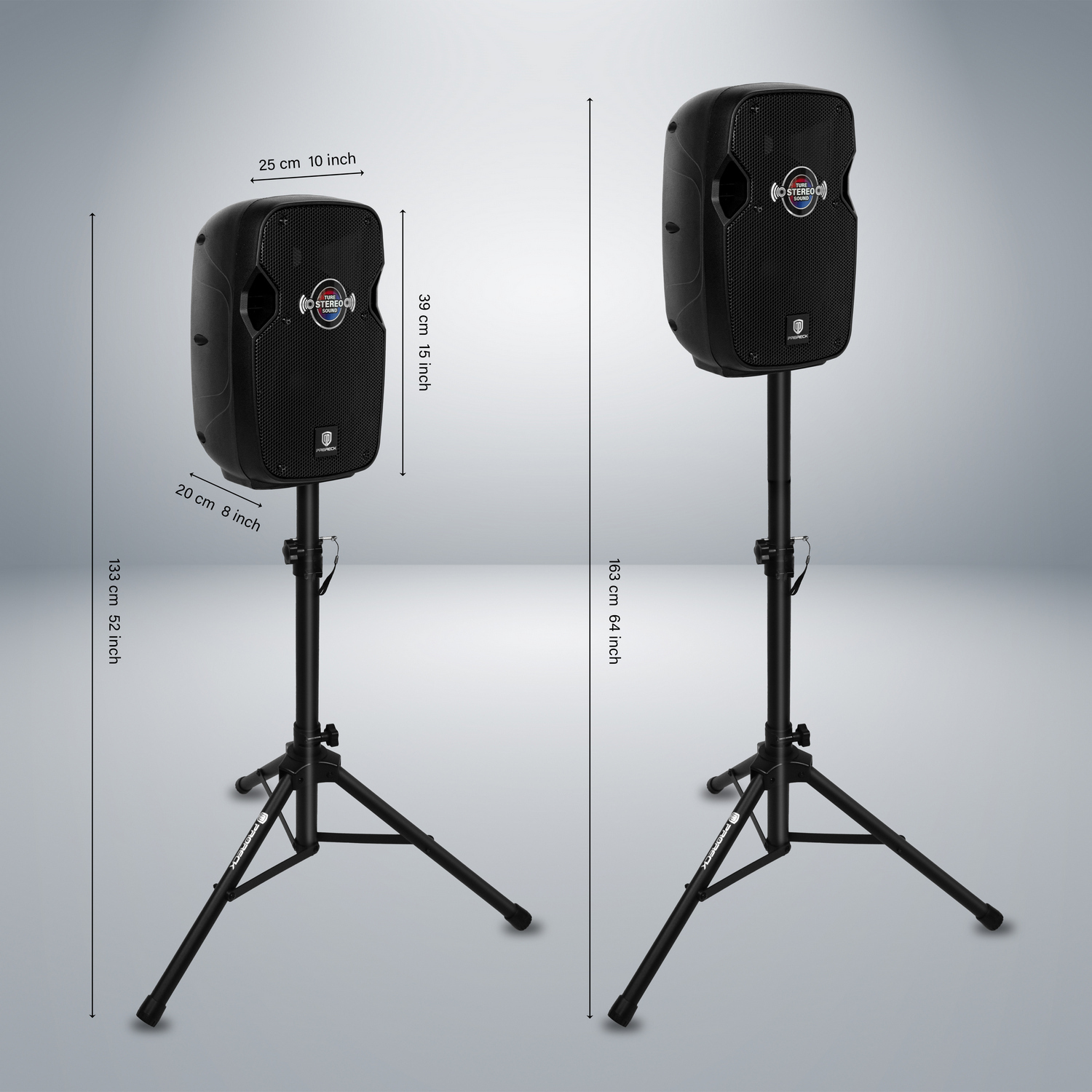 PRORECK Impact8 – 600W Portable PA System with 8” Bluetooth Speakers