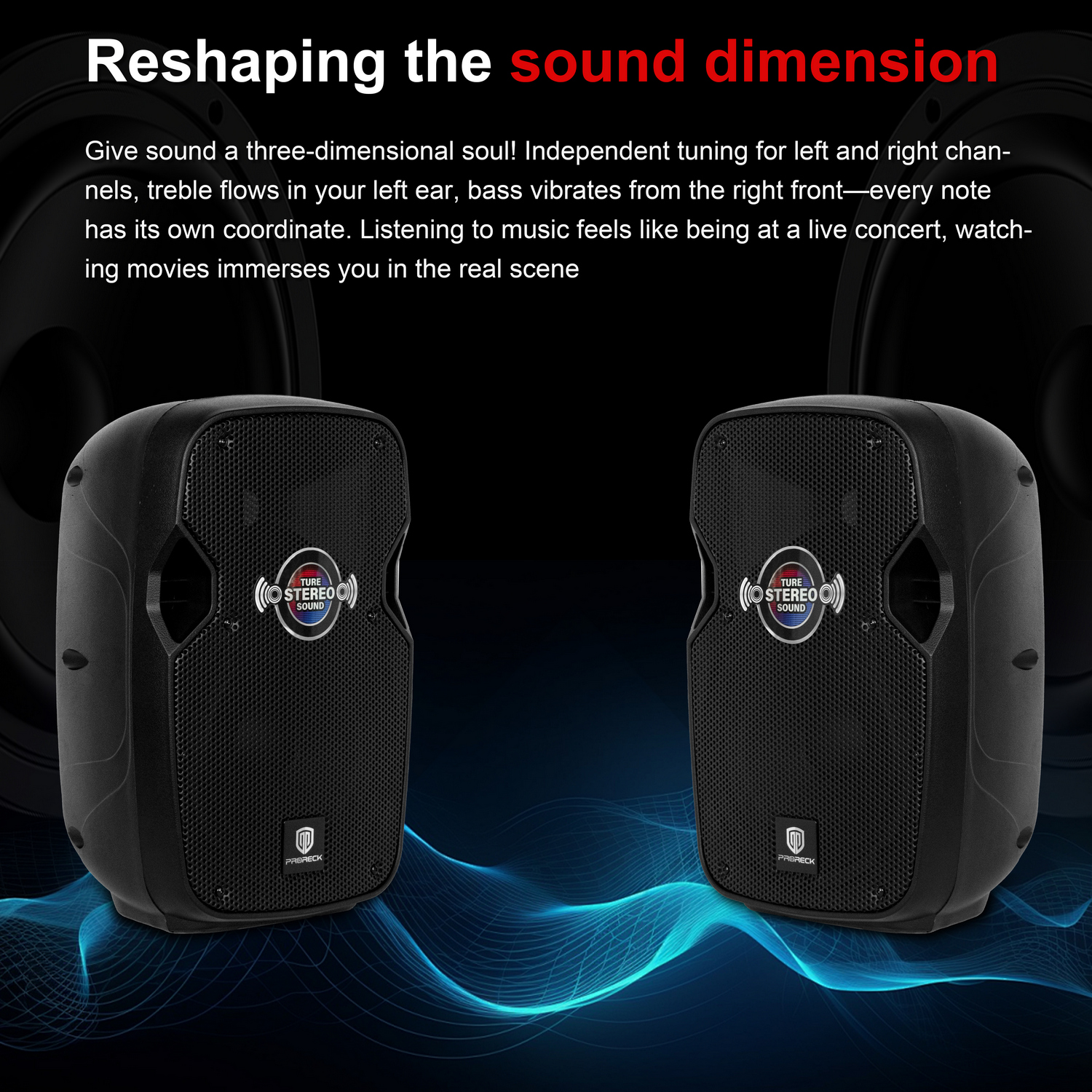 PRORECK Impact8 – 600W Portable PA System with 8” Bluetooth Speakers