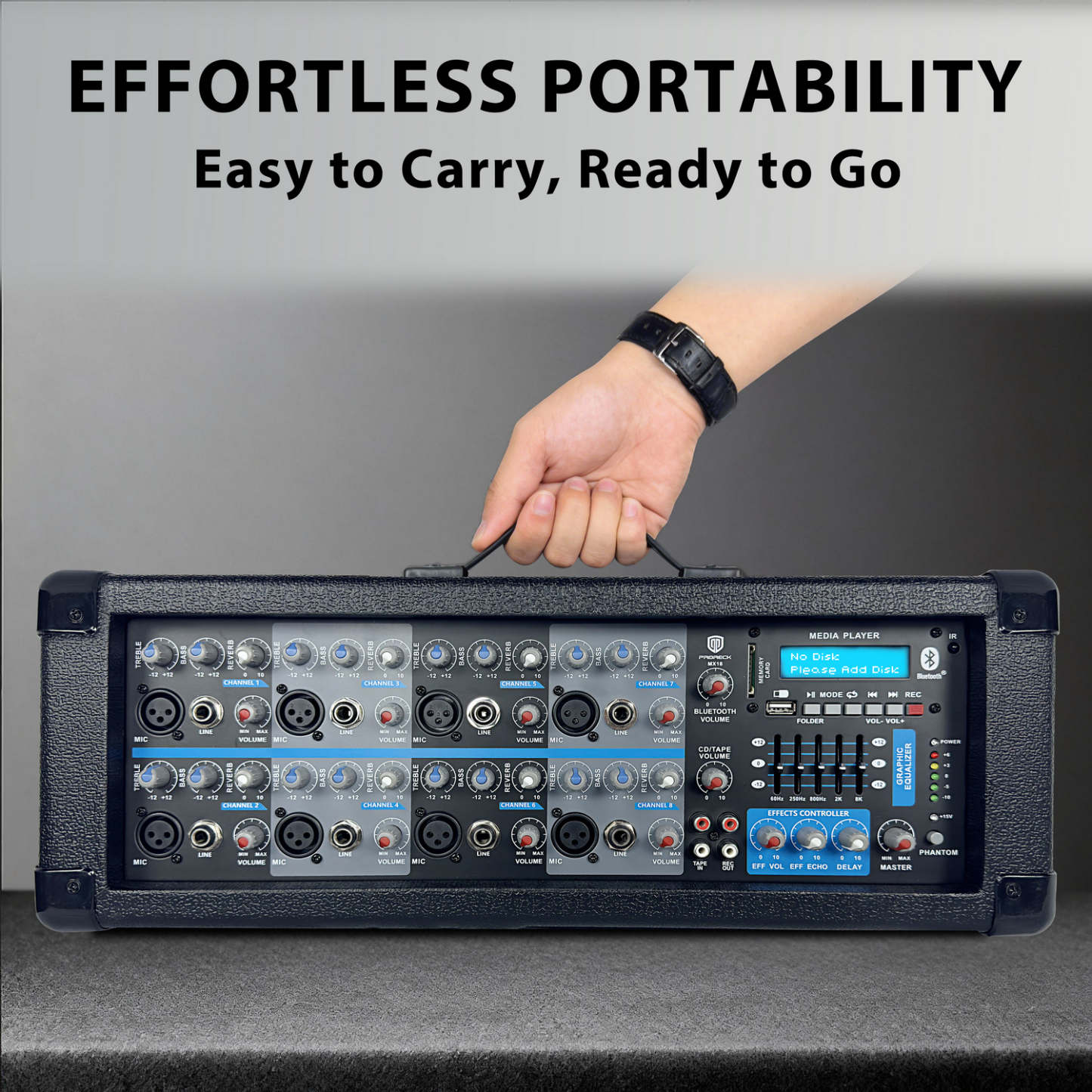 PRORECK MX18 carry handle for easy transport