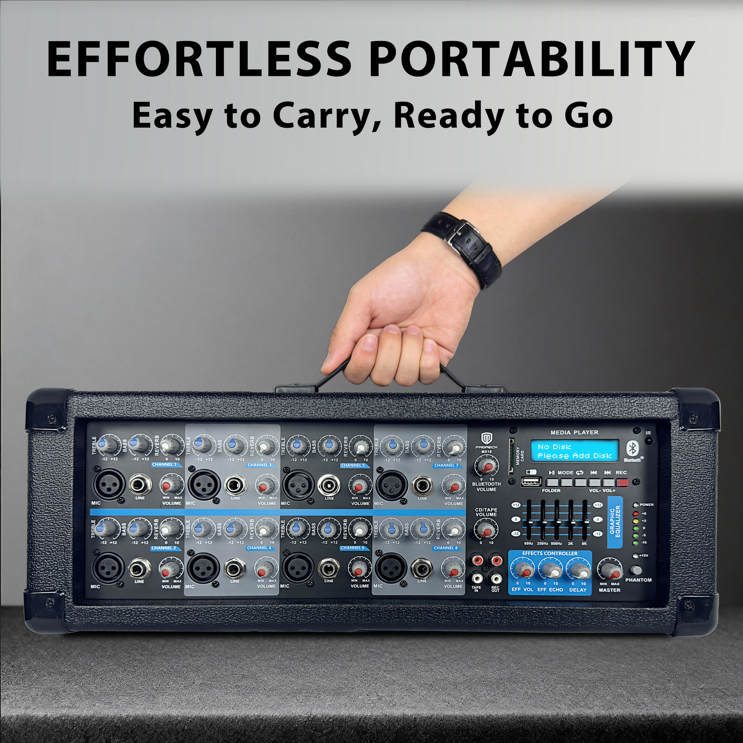 PRORECK MX18 carry handle for easy transport