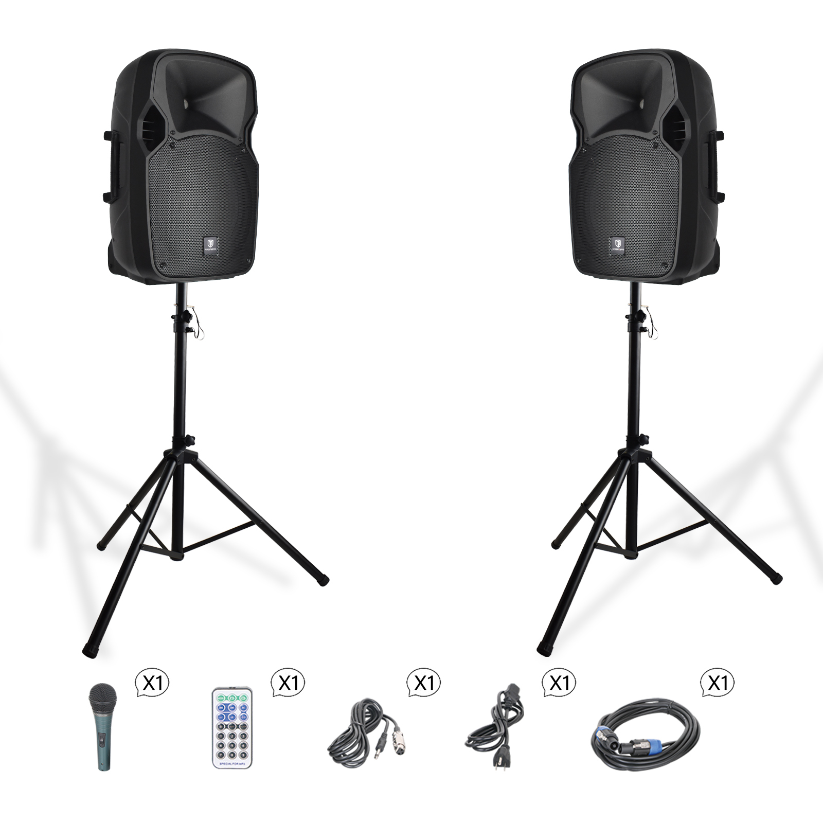 Proreck Party 12 | Powered PA Speakers Party Speaker|12-Inch 450 Watts
