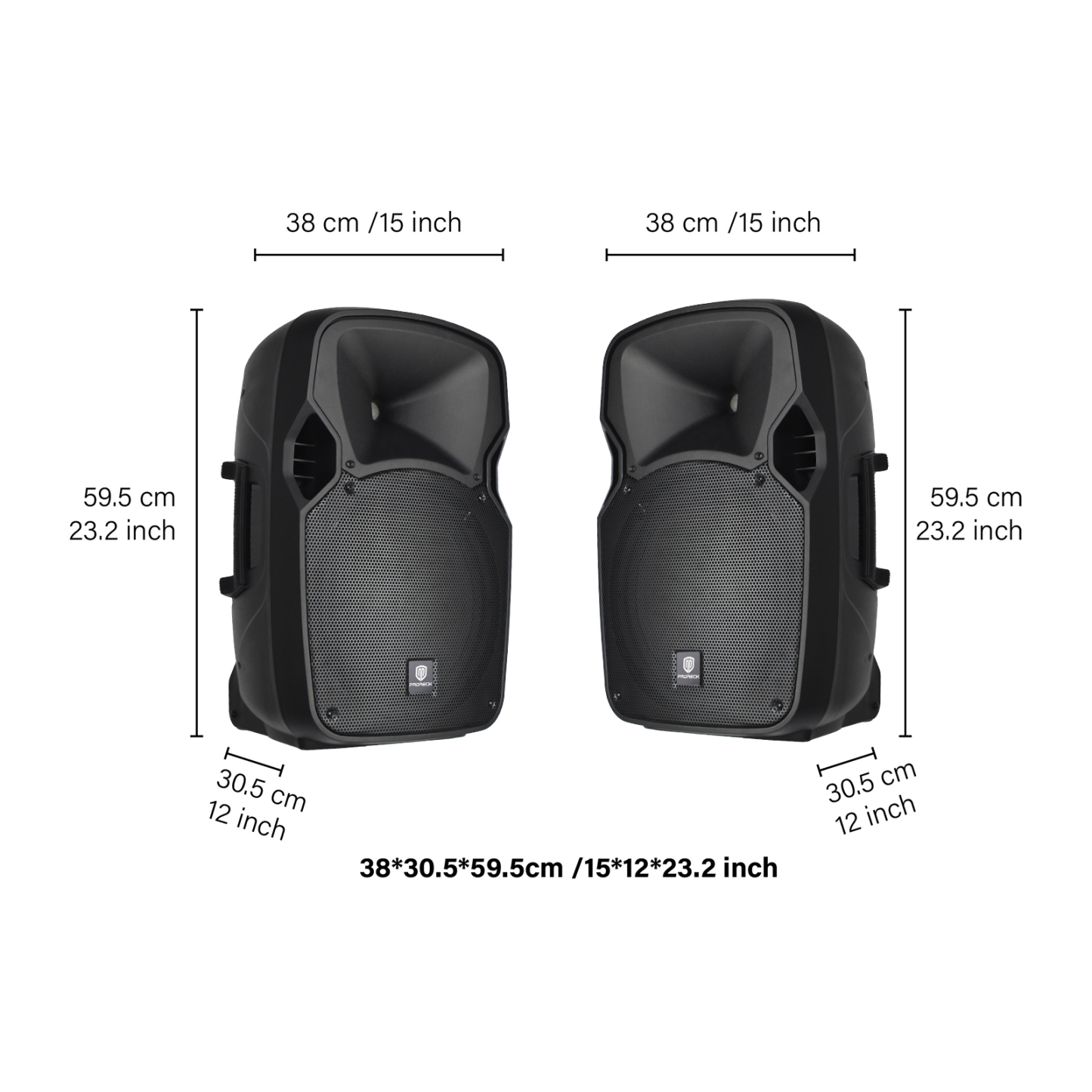 Proreck Party 12 | Powered PA Speakers Party Speaker|12-Inch 450 Watts