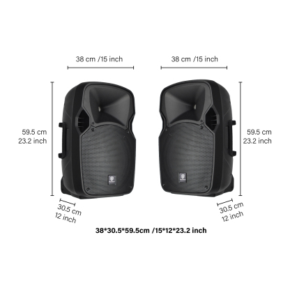 Proreck Party 12 | Powered PA Speakers Party Speaker|12-Inch 450 Watts