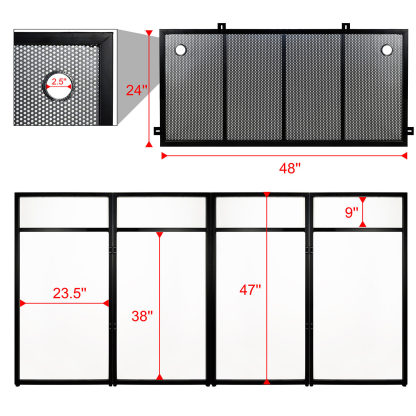 PRORECK PF66 | DJ Facade Black&White