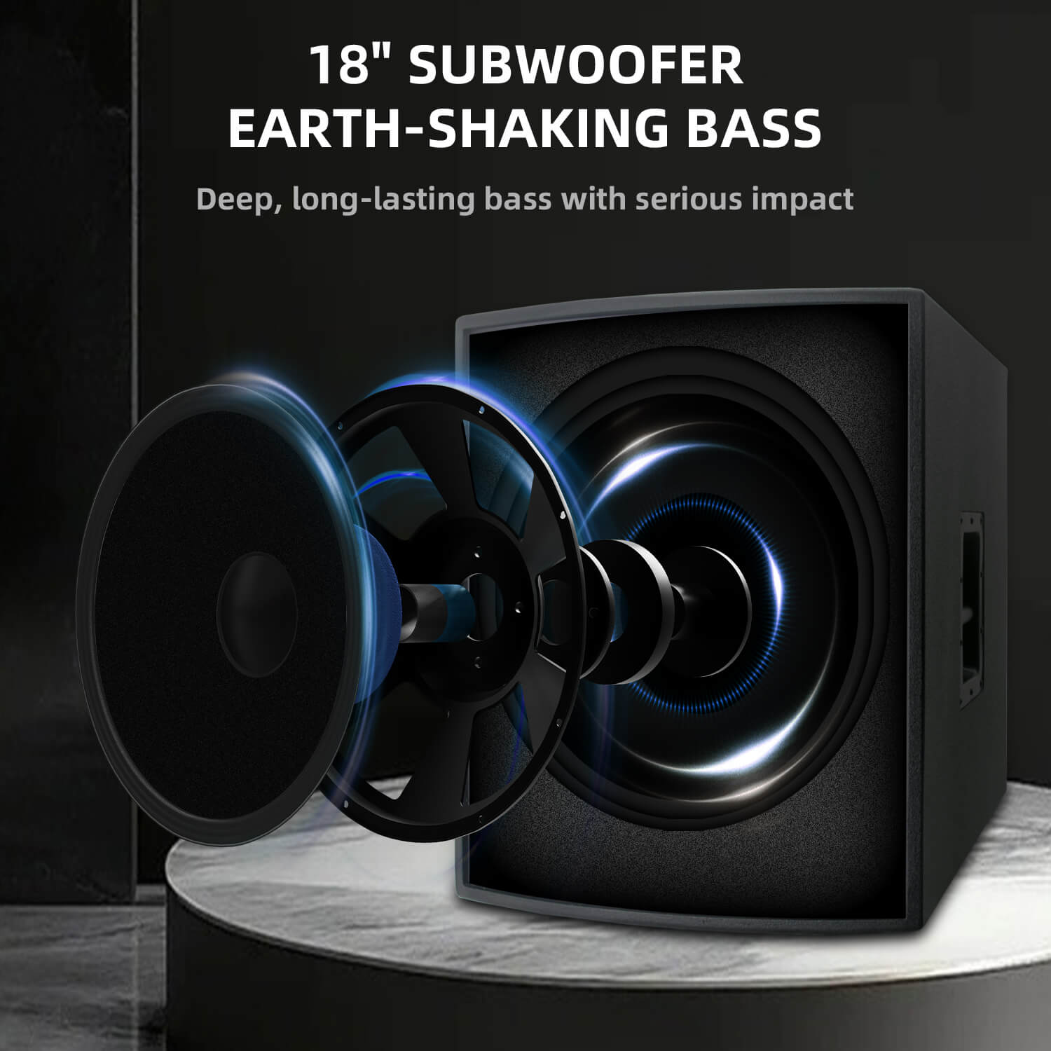 Proreck PR18 | 3000W Powered 18 inch PA Subwoofer – PRORECK