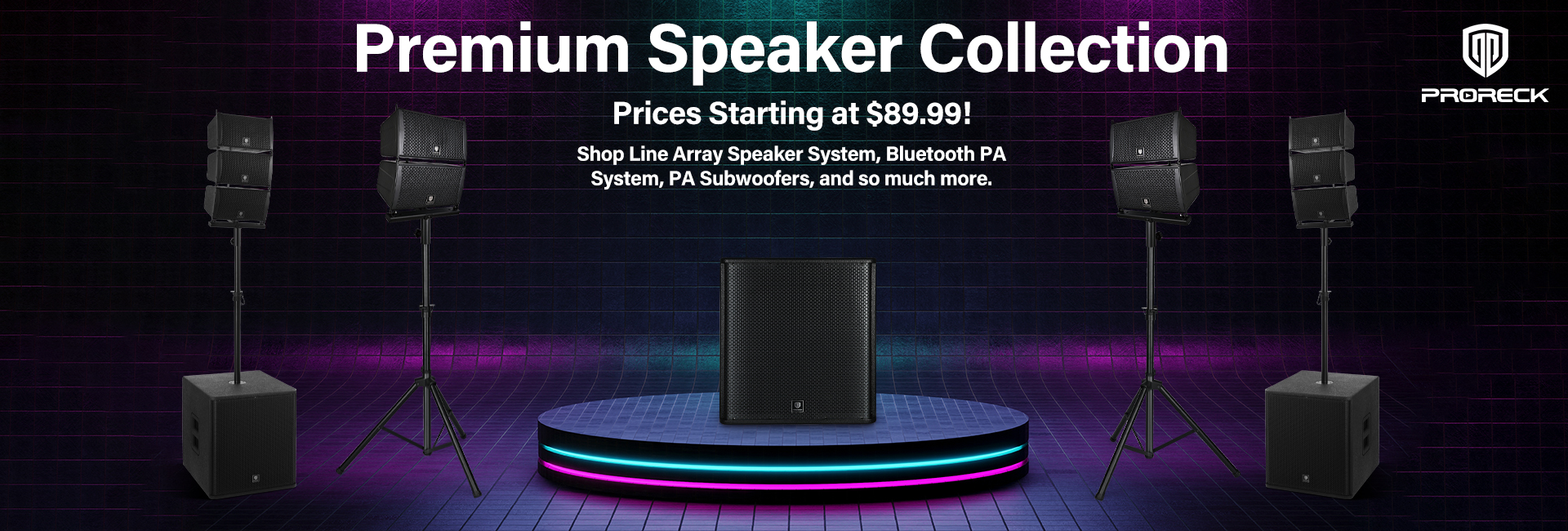 proreck speakers sale, official website, proreck pa system