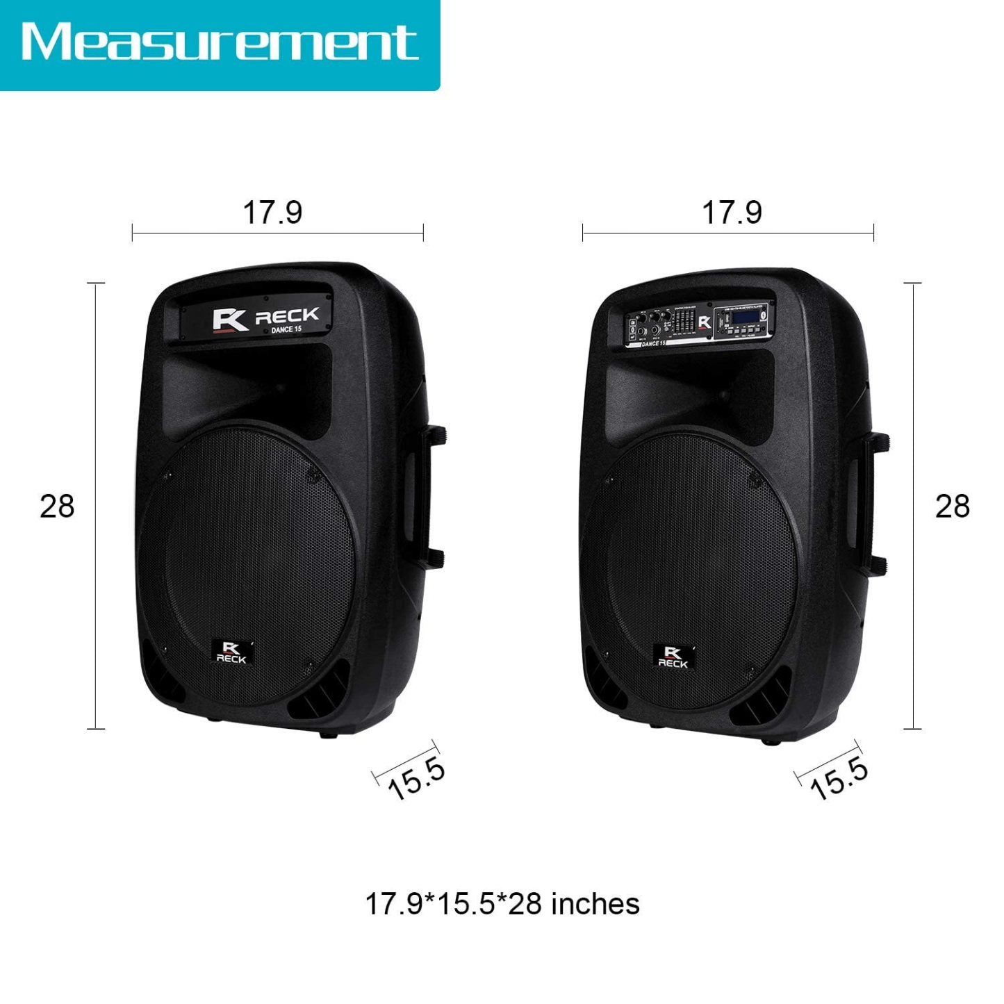 Proreck Dance 15|Portable 15-Inch Party Speakers Proreck Speakers