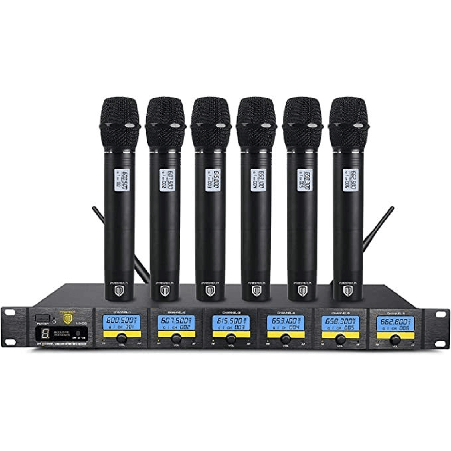 Proreck MX66 | Wireless Microphone System|Handheld Wireless Vocal Karaoke Machine