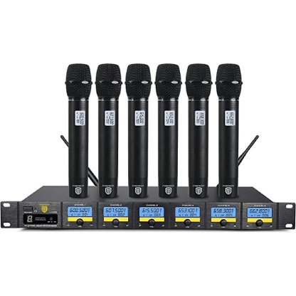 Proreck MX66 | Wireless Microphone System|Handheld Wireless Vocal Karaoke Machine
