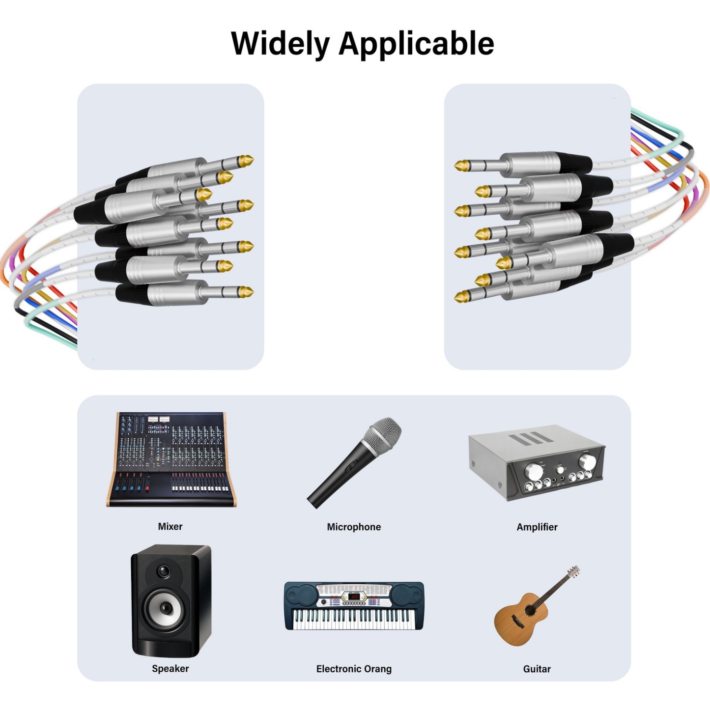 PRORECK 25ft 8-Channel TRS cable using in different occasions