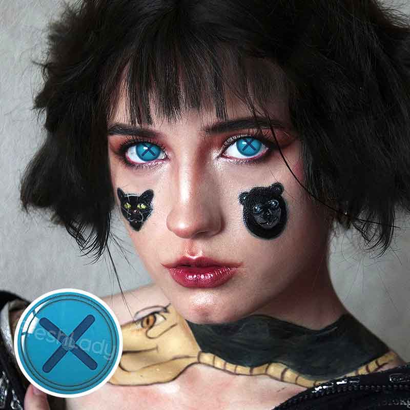 Freshlady Button Eye Blue