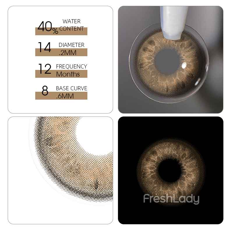 Freshlady Forest Whisper Brown Color Contact Lense
