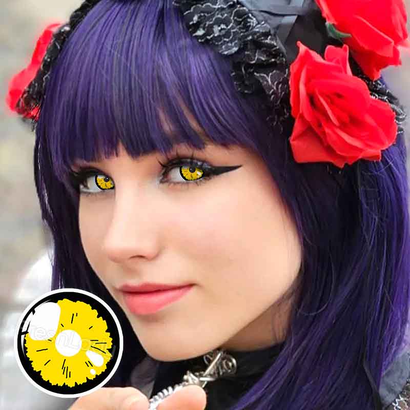 Yellow 1 Pair Cosplay Color Contact Lenses Purple Lenses Anime Lense My  Dress Up Darling Marin Kitagawa Cosplay Pink Lense Hk