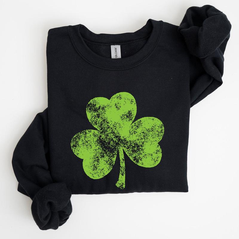 Vintage Shamrock, St Patrick's Day Sweatshirt