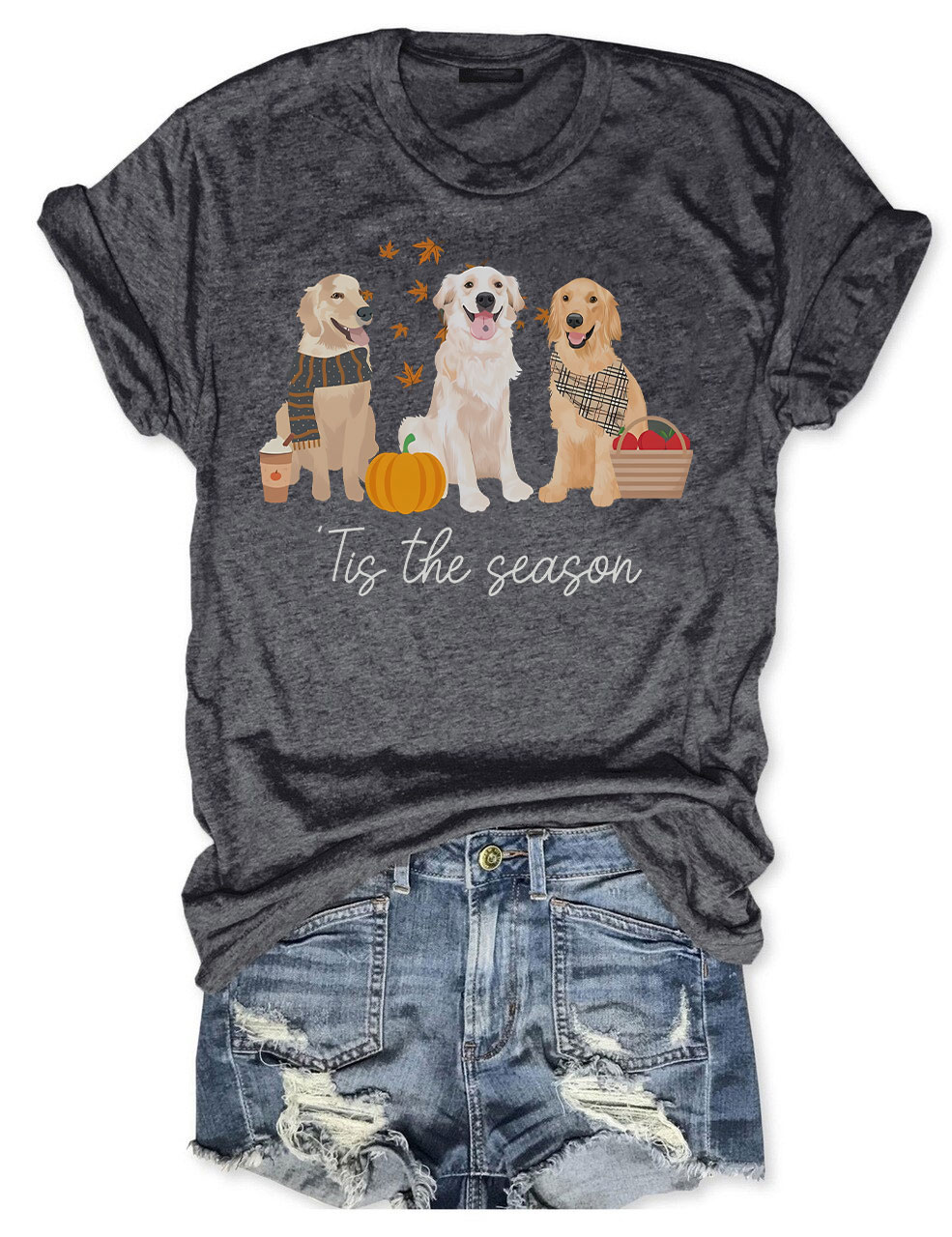 Golden retriever Fall T-shirt
