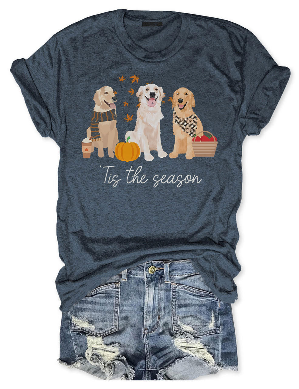 Golden retriever Fall T-shirt