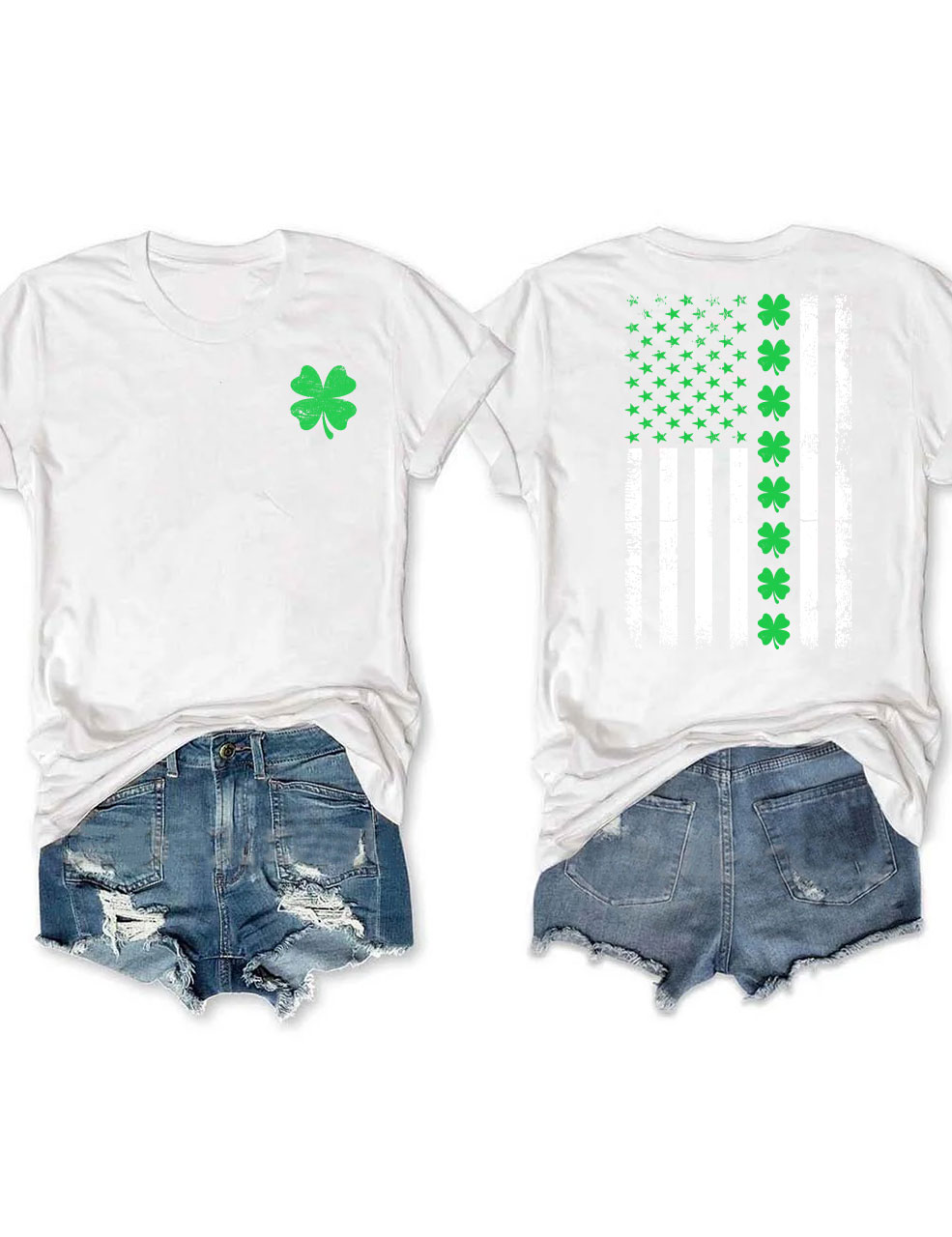 St. Patrick's Day American Flag T-shirt