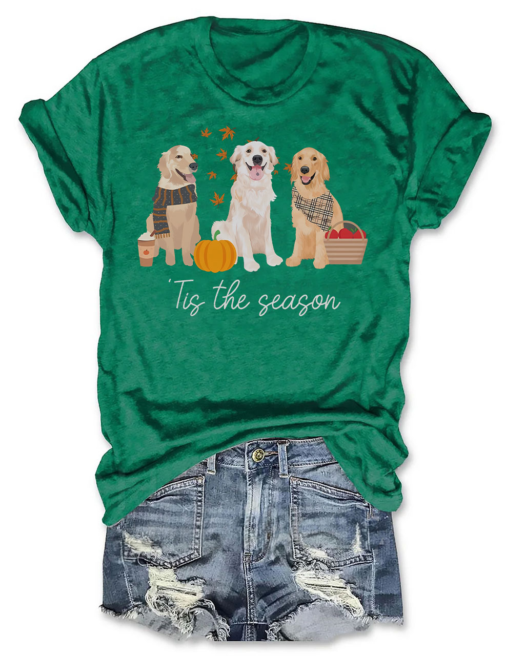 Golden retriever Fall T-shirt