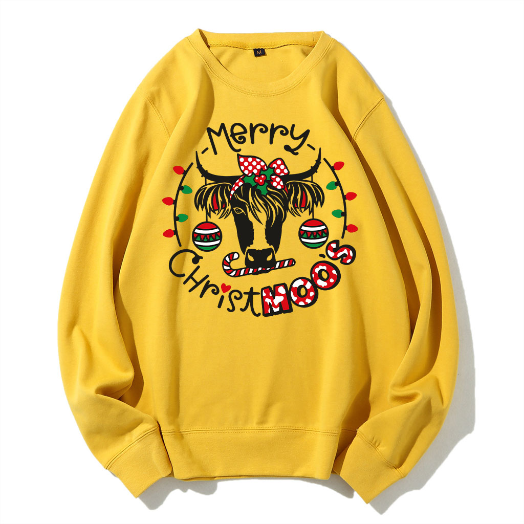 Merry Christmas Cow Sweatshirt
