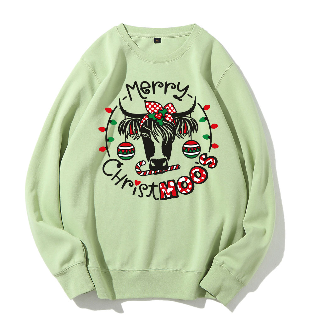 Merry Christmas Cow Sweatshirt