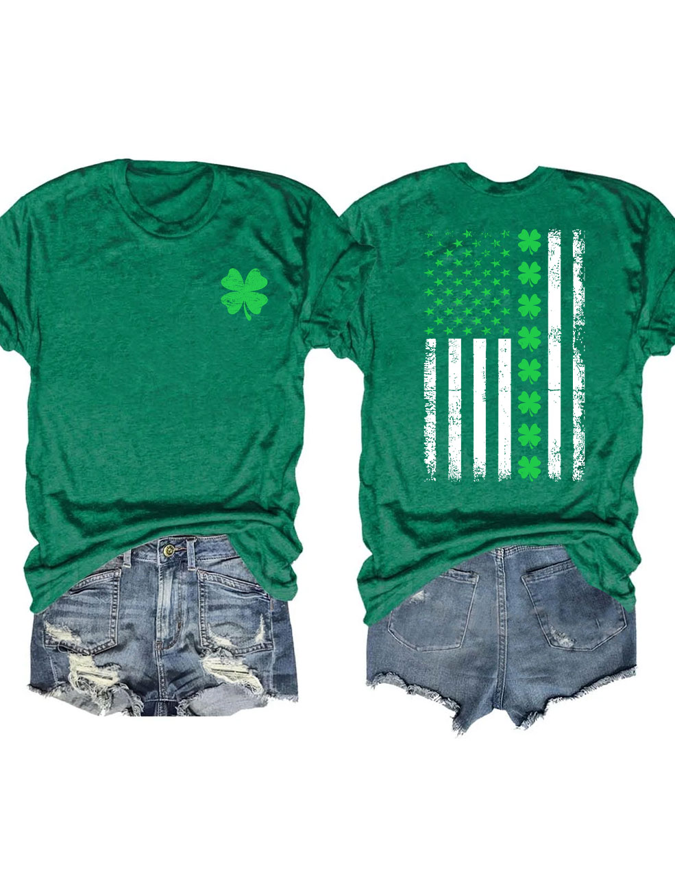St. Patrick's Day American Flag T-shirt