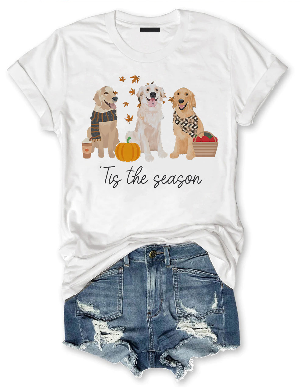 Golden retriever Fall T-shirt