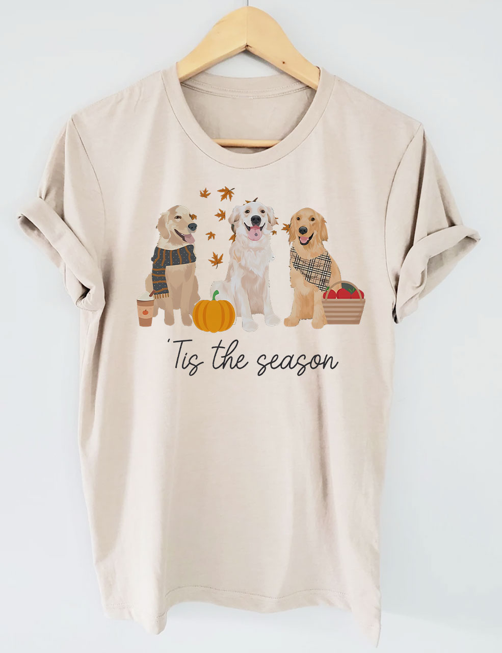 Golden retriever Fall T-shirt