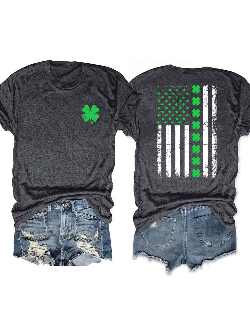 St. Patrick's Day American Flag T-shirt