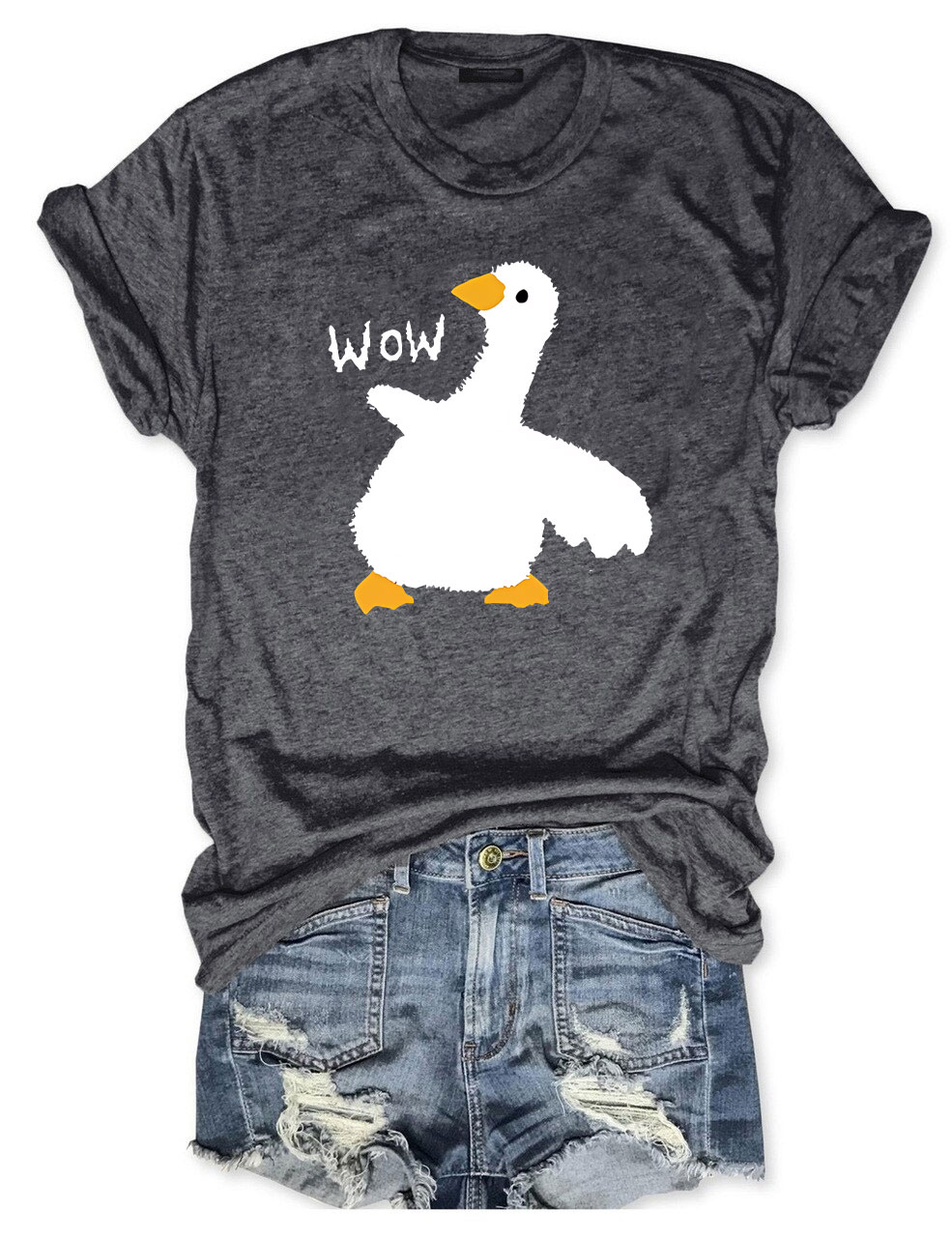 Wow Cartoon Duck T-Shirt