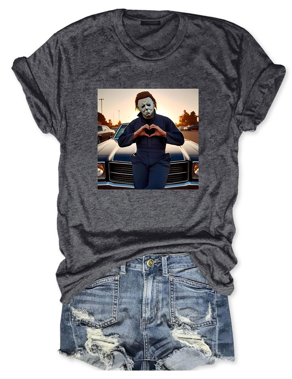 Vintage Horror Movie Funny T-shirt