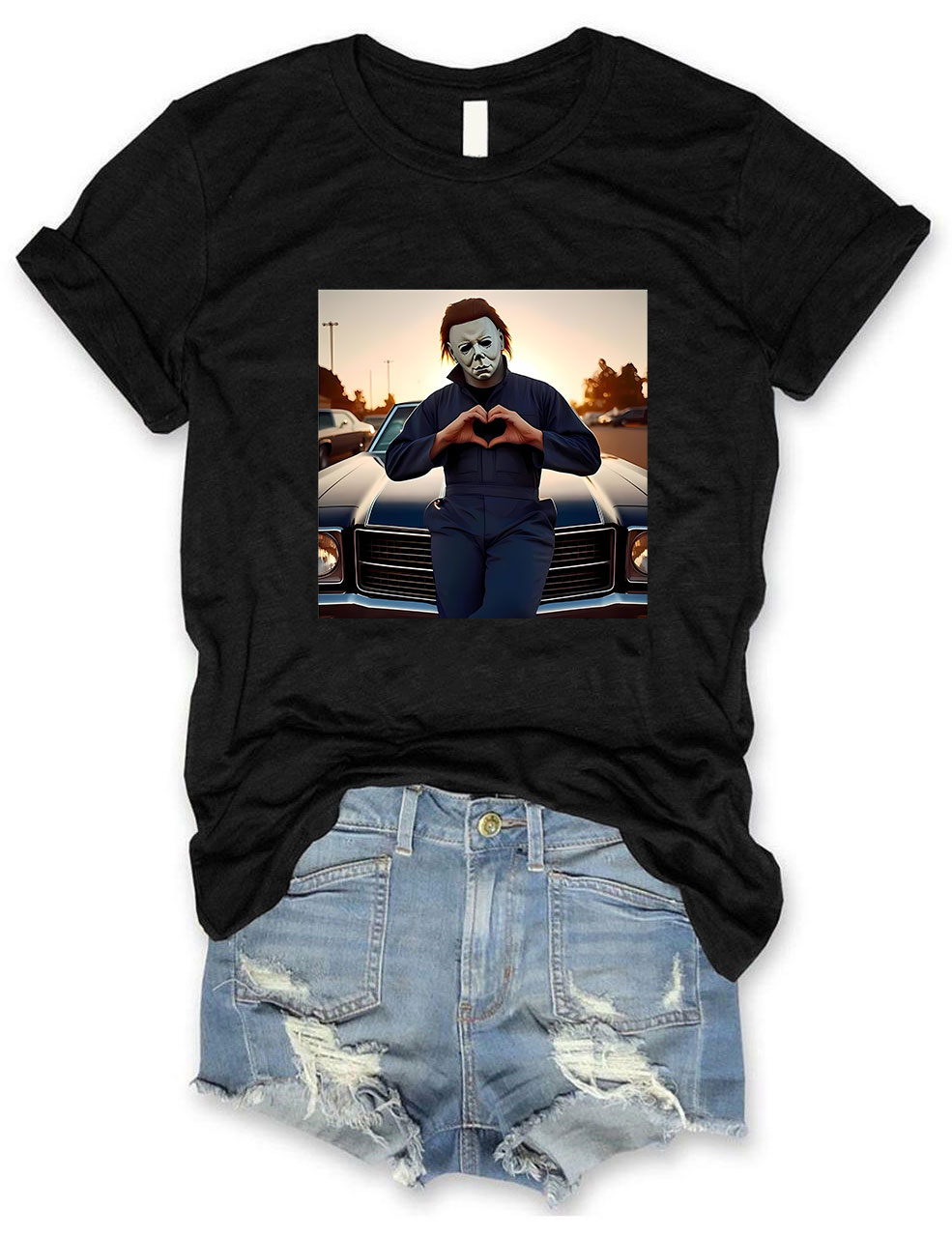 Vintage Horror Movie Funny T-shirt